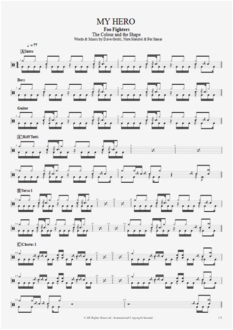 my hero cifra|my hero chords.